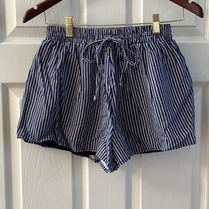 Mi Ami Women's Striped Blue Shorts new with tags size small Miami